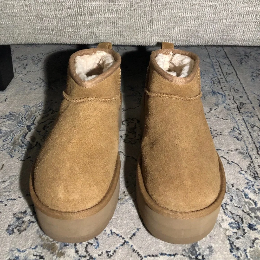 UGG Ultra Mini Platform Boots Chestnut